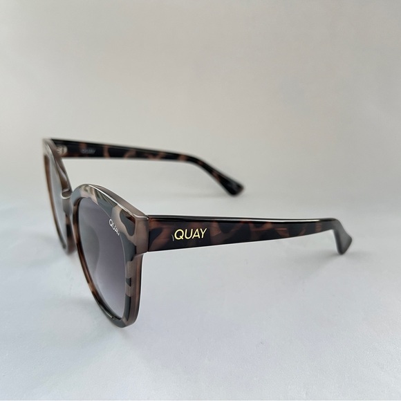New Quay Its My Way Cat Eye Sunglasses Oversized Milky Tortoise Smoke main image 7